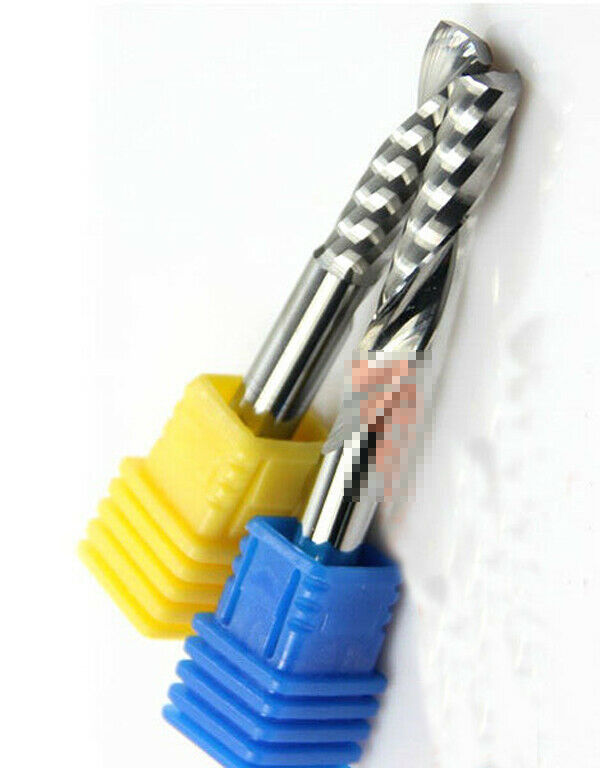 10pcs new 2.5*12mm single flute spiral CNC router bits Φ3.175mm [M1]