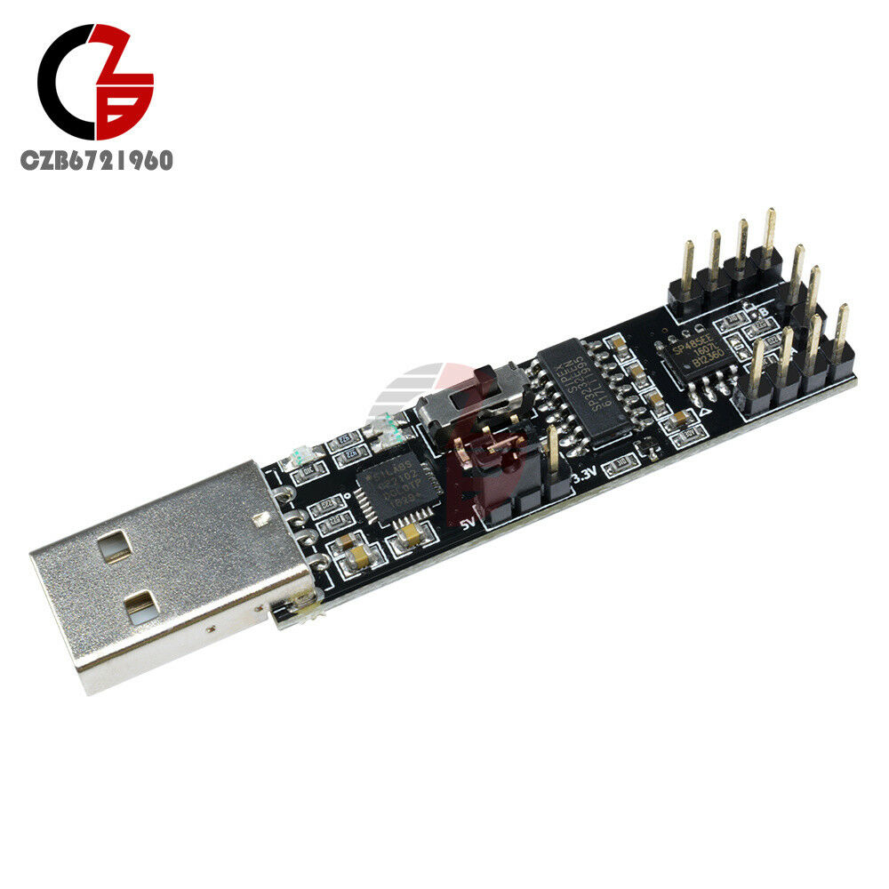 3 in 1 5V 3.3V USB to RS485 RS232 TTL Serial Port Converter Board CP2102 Module