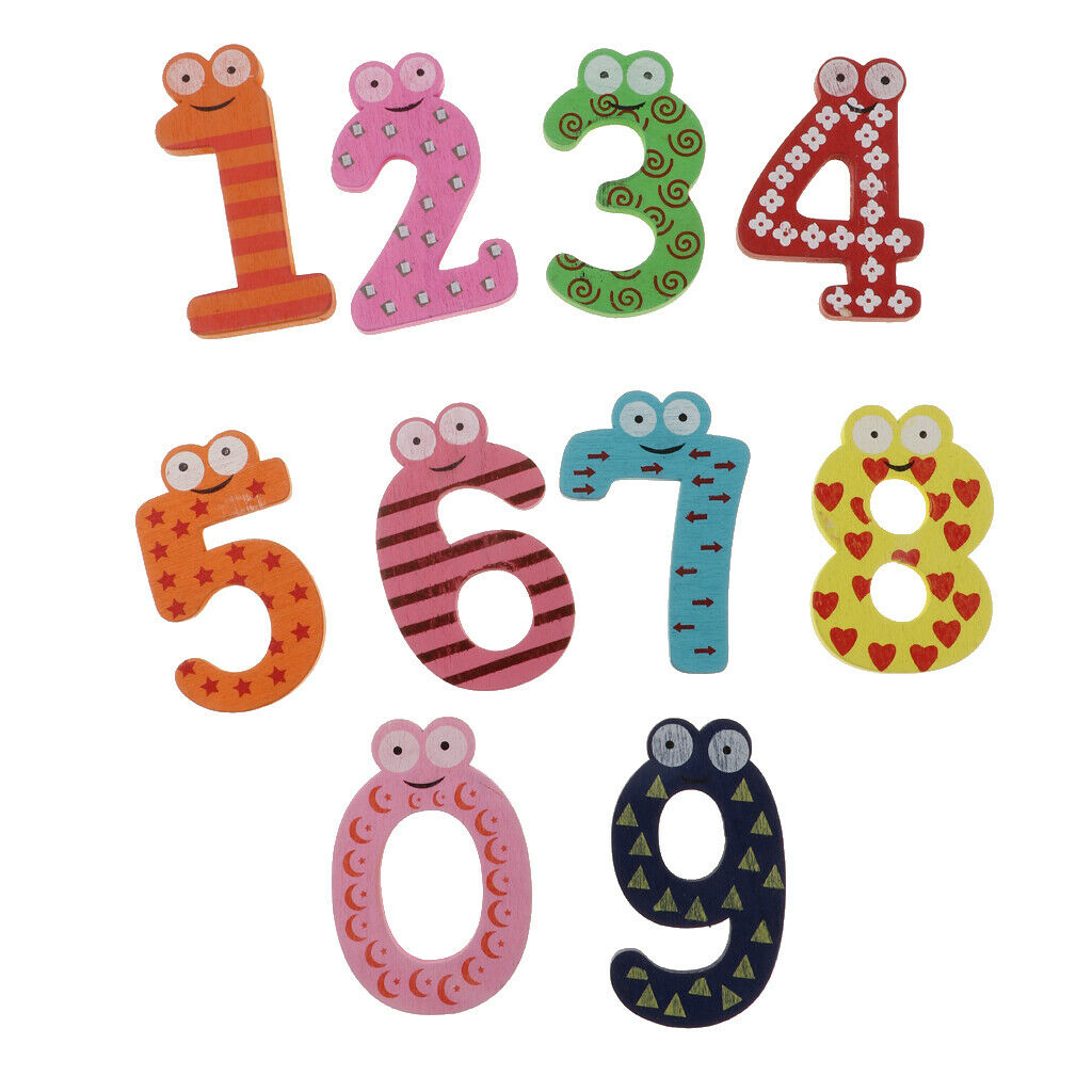 Kid   Fridge   Magnets   Wooden   Magnetic   Number   Math   Educational