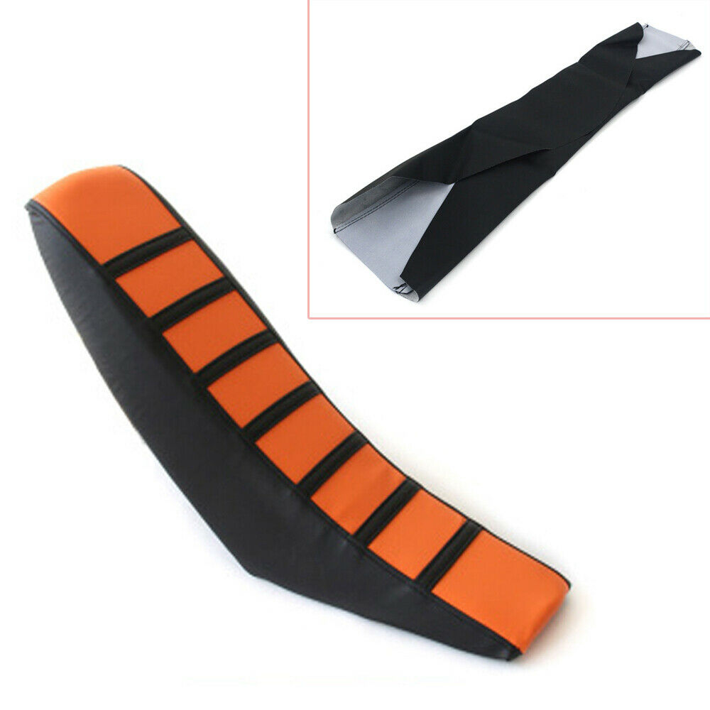 820*480mm ATV Dirt Bike Off-road Motorcycle Seat Cover Orange Soft Rubber Handy