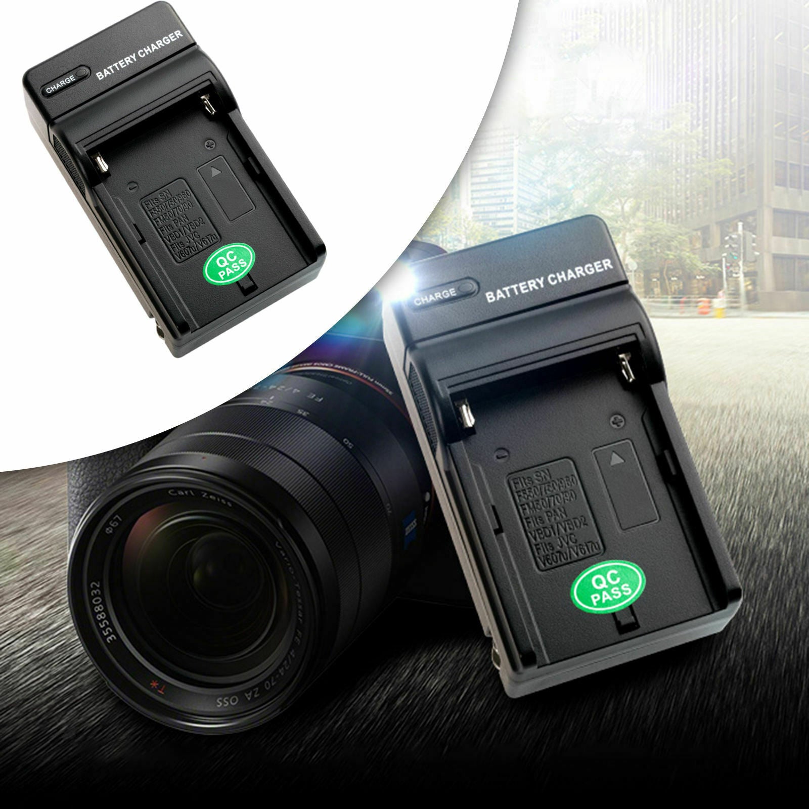 Battery Charger Fast Camera Battery Charger Fit for F970 F750 F550 F990 F770