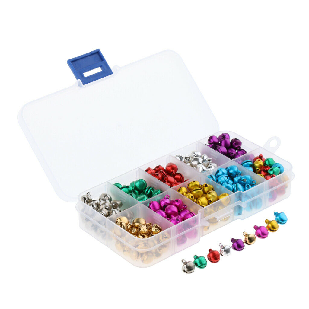 Jingle Bells, 300 Pieces 8MM Craft Bells, DIY Bells for Wreath, Charm, Pendant