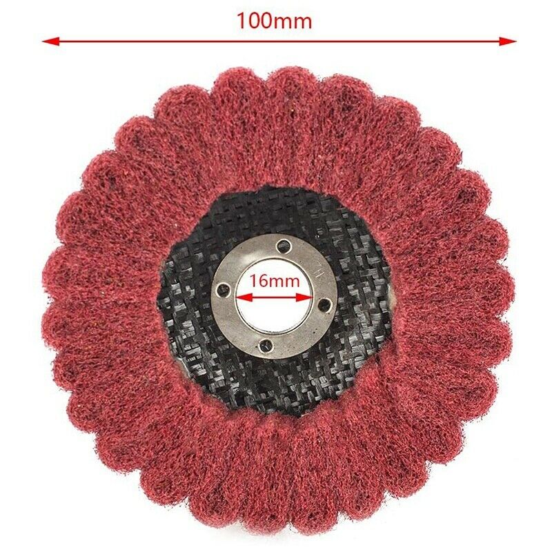 8Pcs 4 Inch Nylon Fiber Flap Wheel Abrasive Disc Polishing Buffing Grinding WhW9