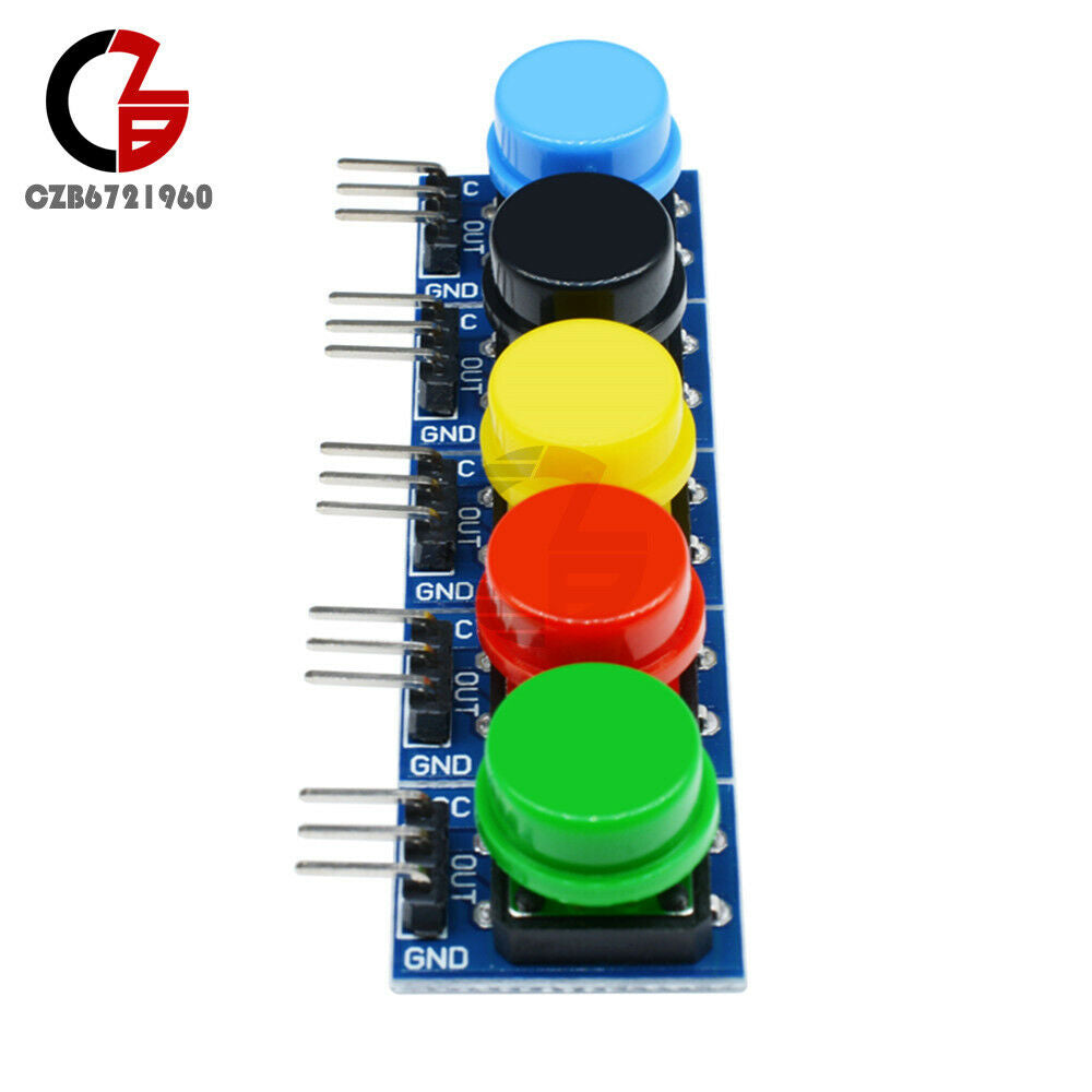 5 Color 12x12mm Big Key Button Light Touch Switch Hat Output Module For Arduino