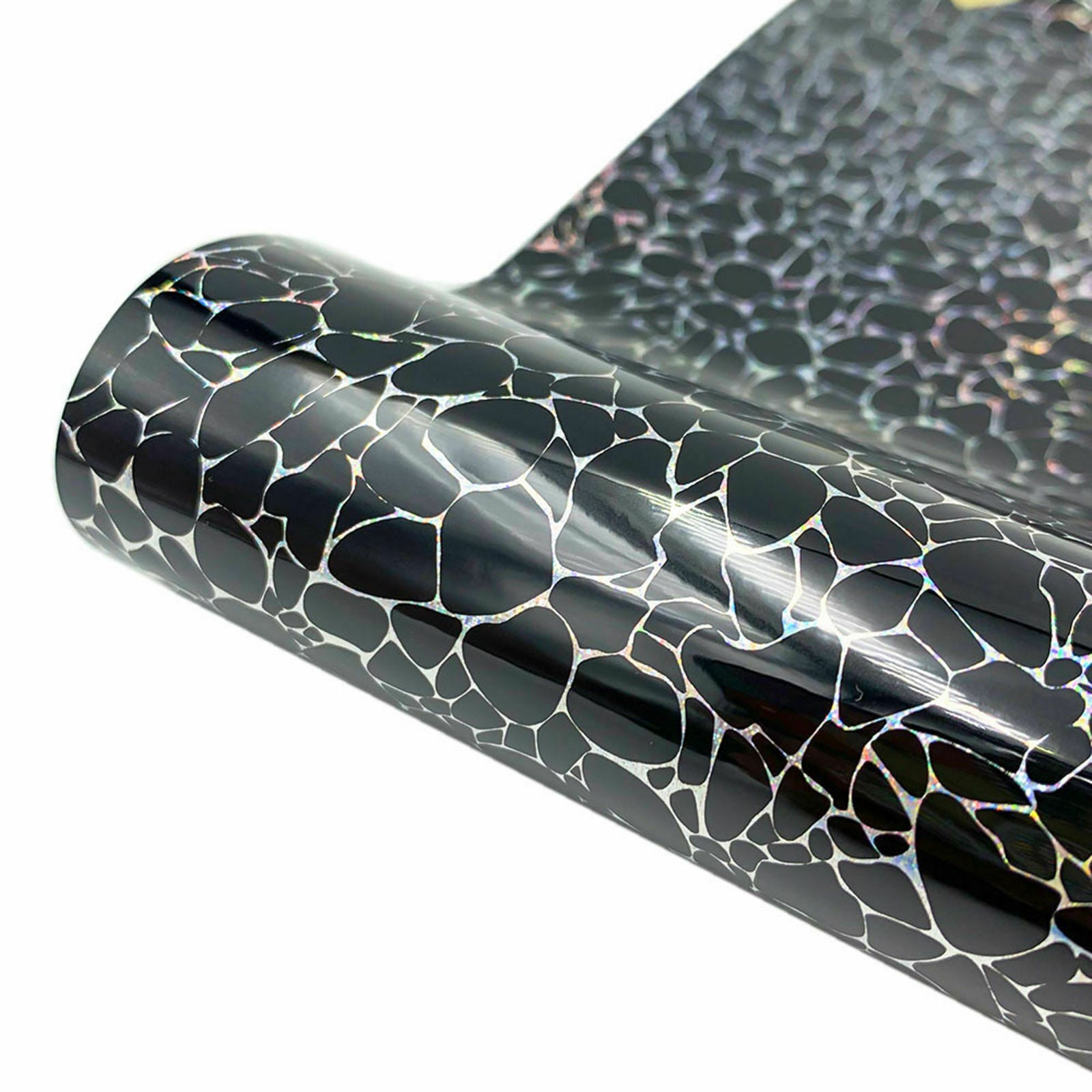 6x Holographic Vinyl Rainbow Pattern HTV Adhesive Vinyl for DIY Scrapbooking