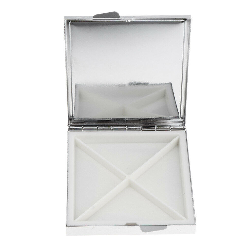 Travel 4 Compartments Dispenser Case Vitamin Storage Container Pill Box Tablet