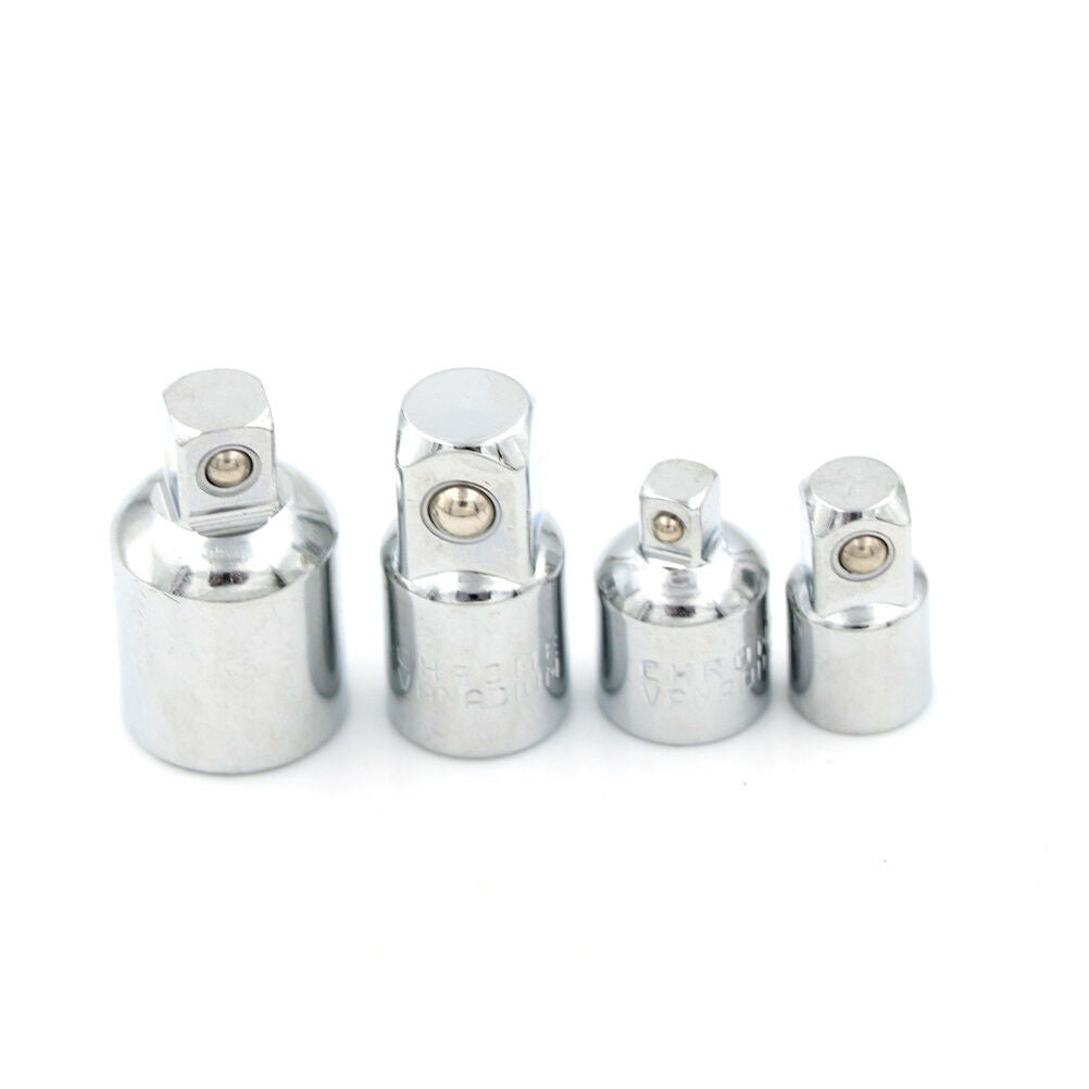 4PCS 1/4"3/8"1/2" inch Drive Socket Adapter Converter Reducer Air Impact Set Tt