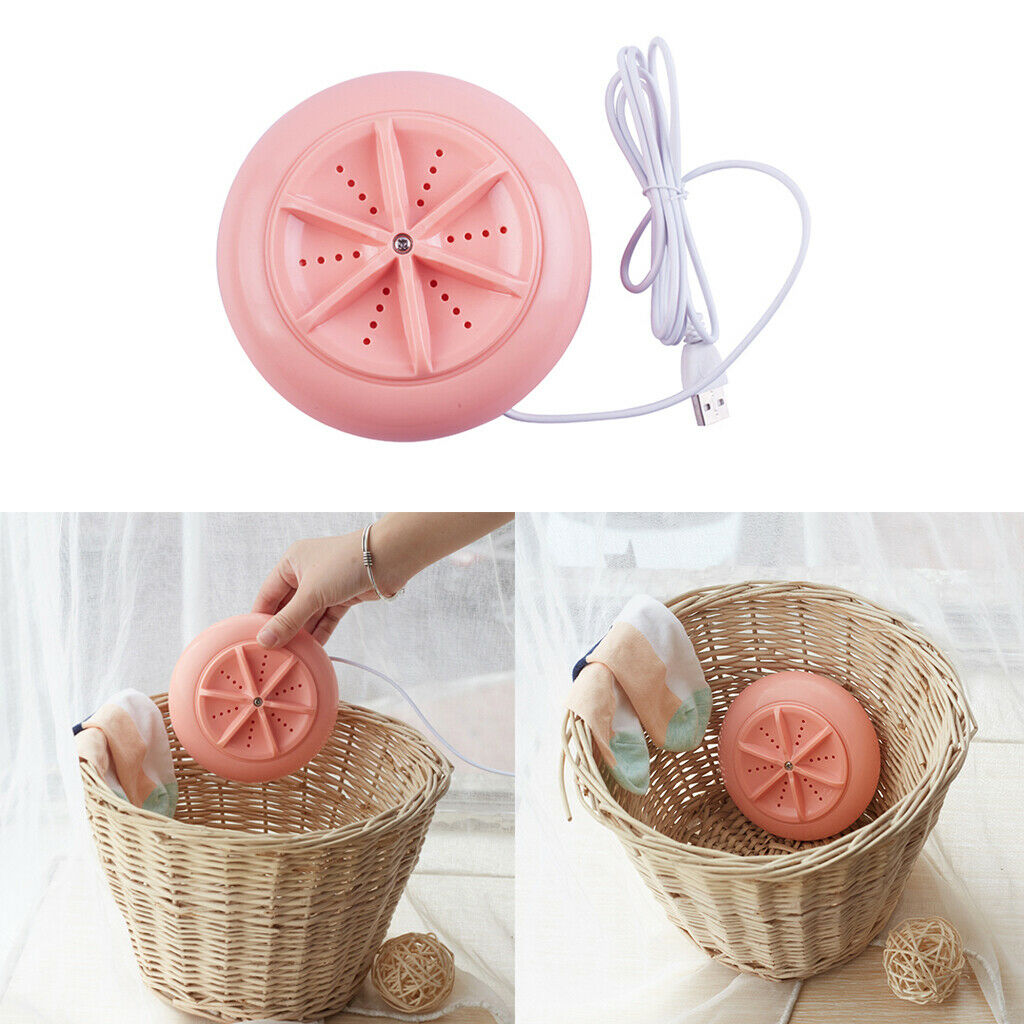 Compact Washing Machine Washer USB for Makeup Brush Towel Pants Travel RV