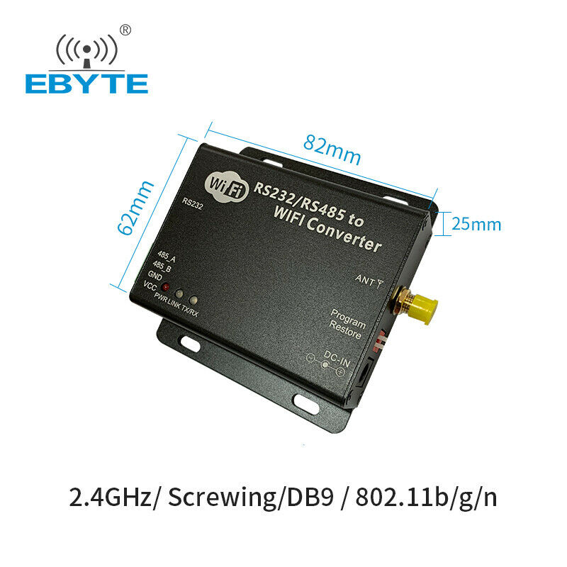 2.4ghz CC3200 E103-W02-DTU 20dBm RS232 RS485 WIFI Module RF Radio Transceiver