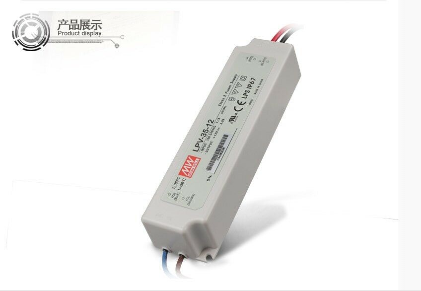 1PCS  FOR Ming Wei switching power supply LPV-35-12 35W 12V3A waterproof