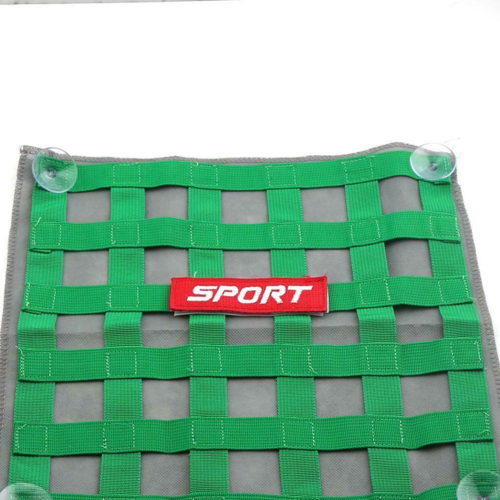 Window Net Ribbon Style Car Safety 34cm x 34cm  Green