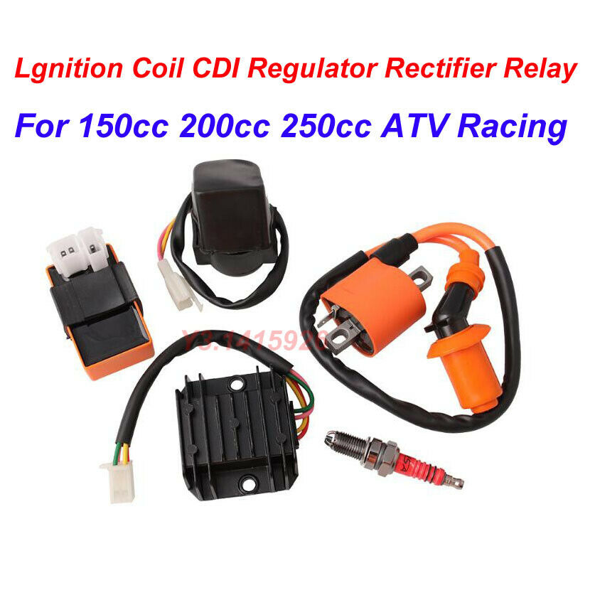 Lgnition Coil CDI Regulator Rectifier Relay Kit For 150cc 200cc 250cc ATV Racing