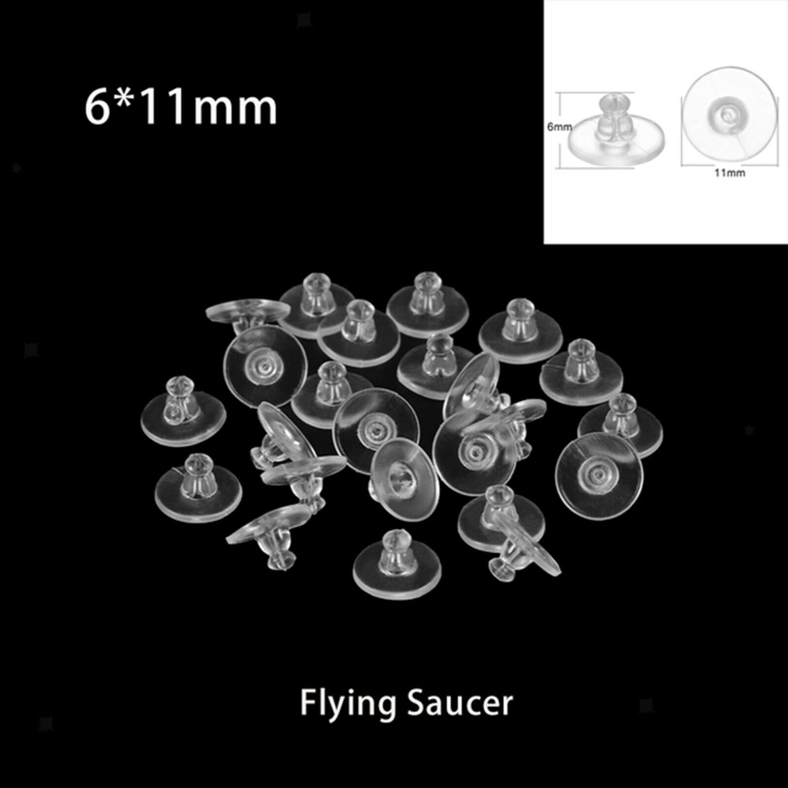 700Pcs Silicone Earring Backs Soft Ear Safety Back Pads Stopper for Hoops