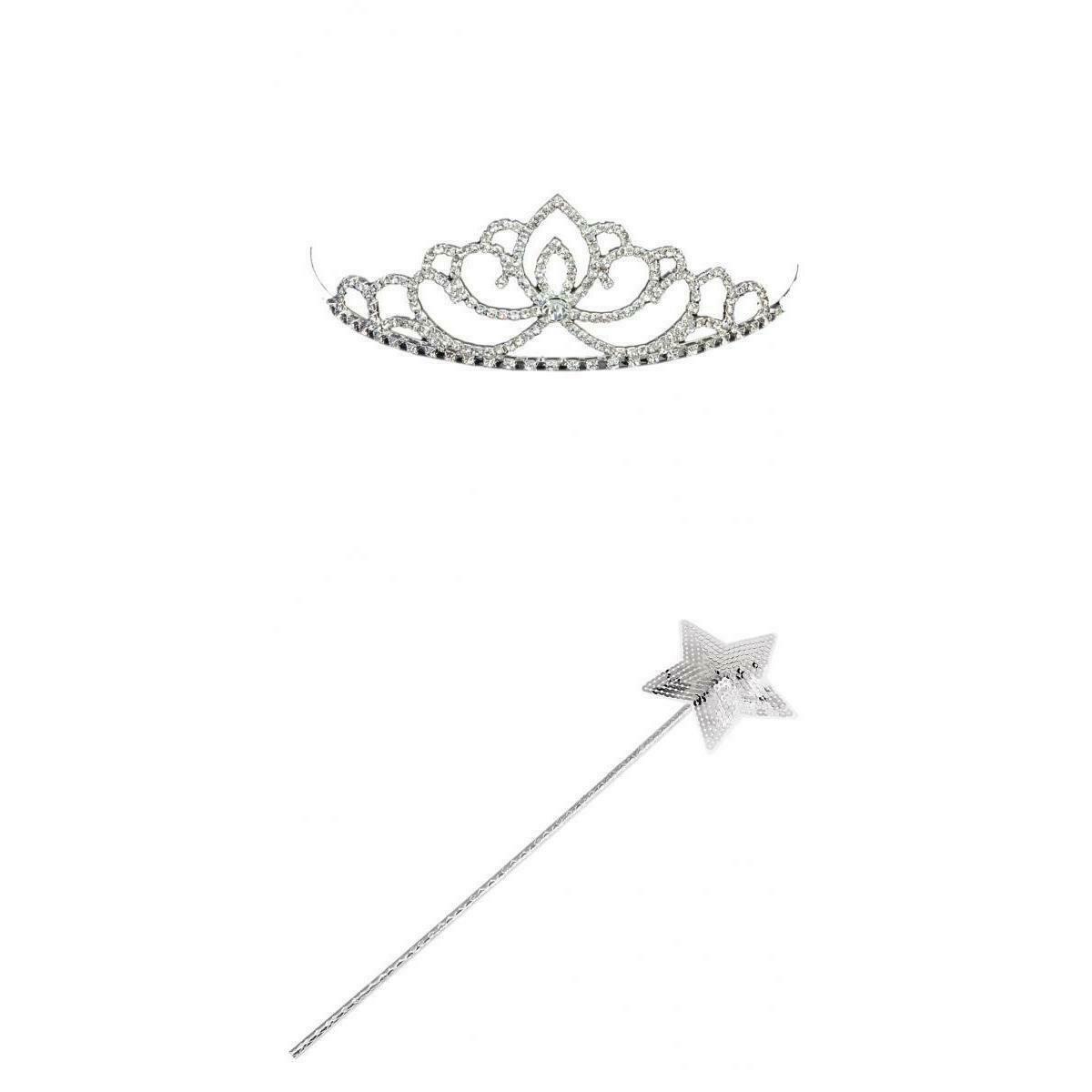 Birthday Party Tiara and Fairy Wand Princess Costume Set for Wedding Prom