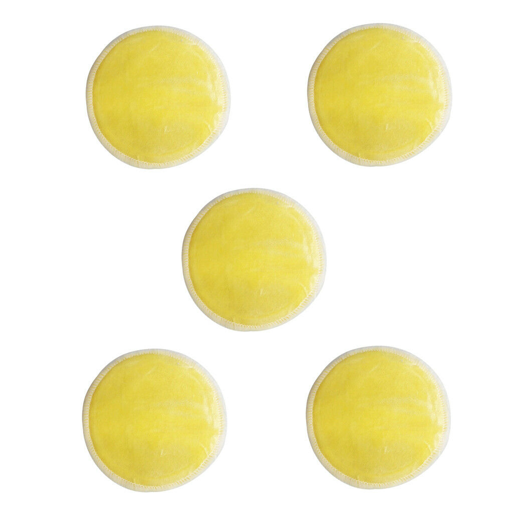 10pcs Makeup Remover Pad Bamboo Cotton Cosmetic Removal Pads Soft Reusable, 8cm