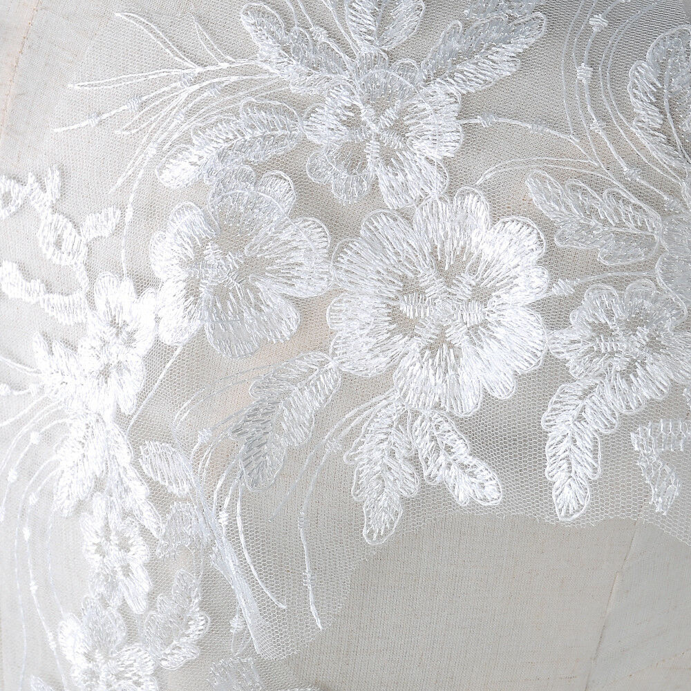 Hot Unique Lace Applique Trim Embroidery Sewing Motif DIY Wedding Bridal Crafts