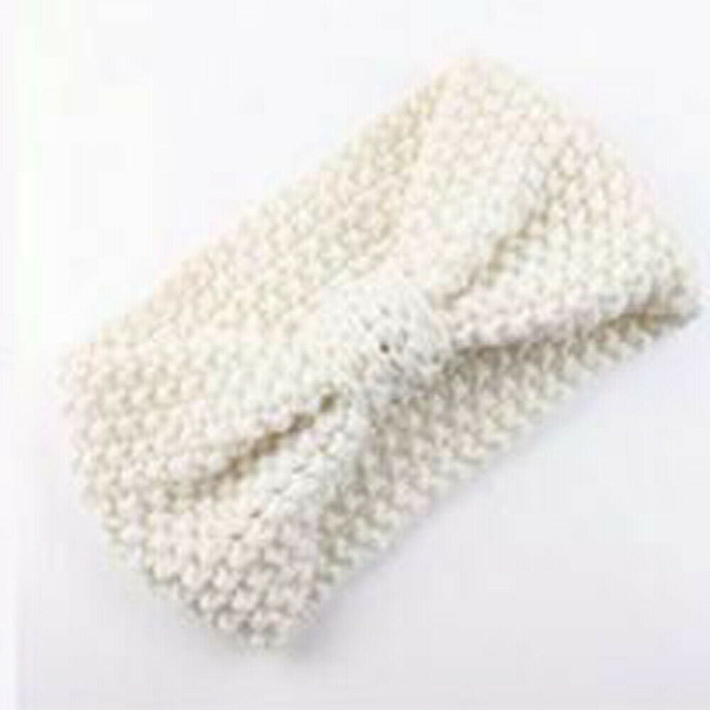 Women Knitted Knot Headband Head Wrap Ear Hair Band Ladies Winter Crochet Turban