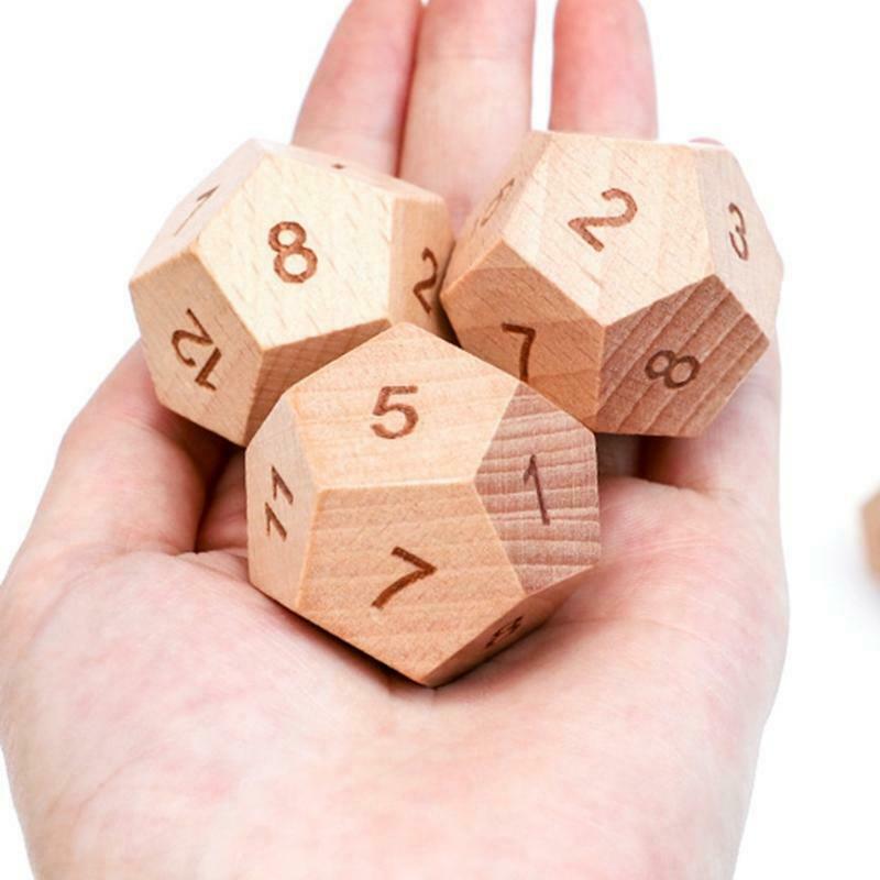 1Set Wooden Board Game Set Sensory Dice Game Indoor Party Game Board Accessory