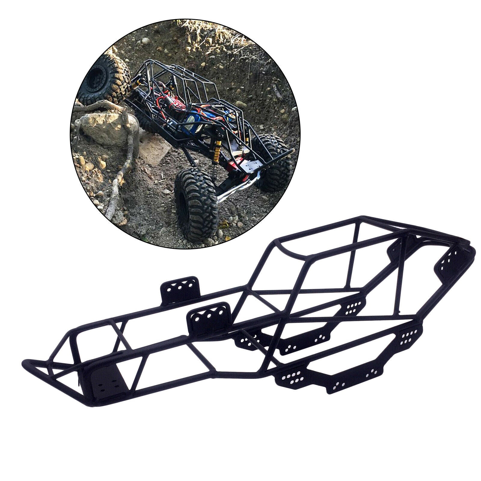 RC Roll Cage Chassis Frame for SCX10 1/10 Truck Car DIY Modified Replacement