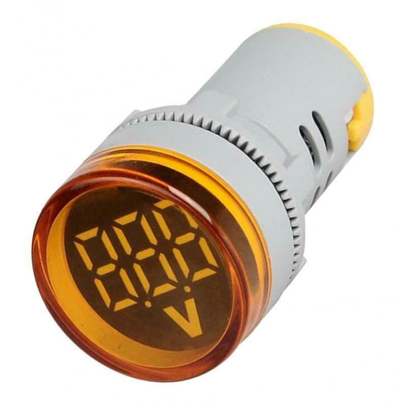 Voltmeter AC 12-500V Voltmeter Power Monitor LED indicator light yellow