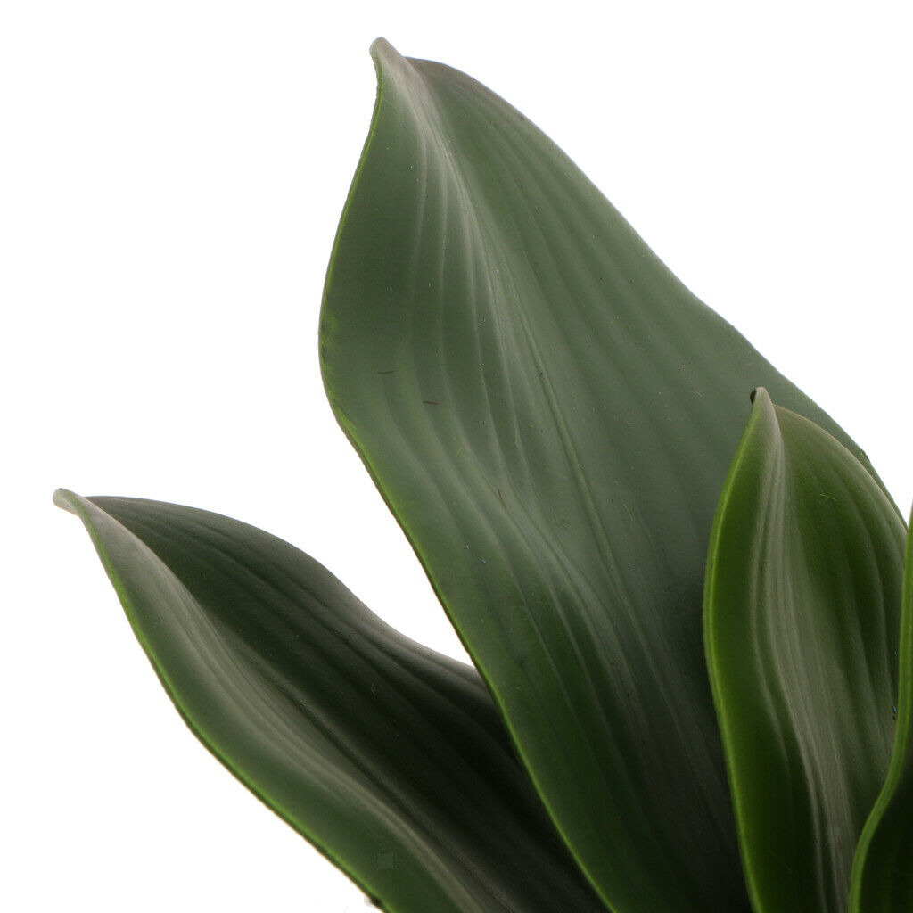 Artificial Leaf Stand Potted Green Orchid Leaves Artificial Flowers Decor c