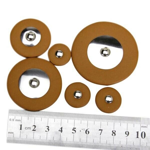 Set of 25 Tenor Saxophone Replacement Synthetic Leather Pads