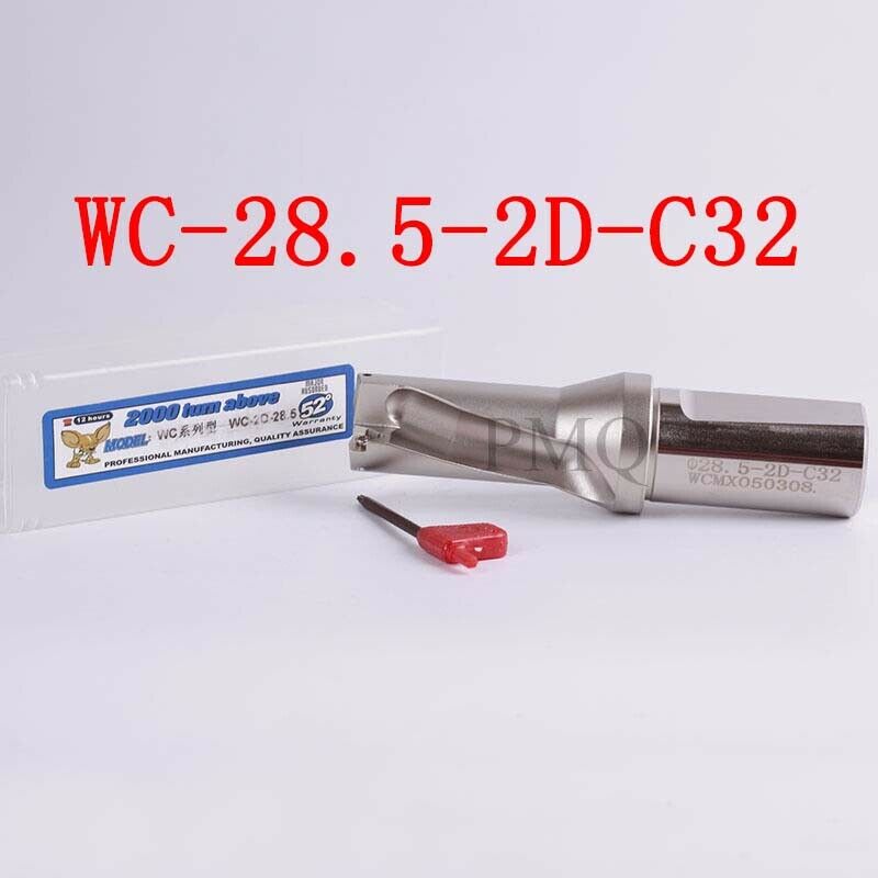 WPD285-32-2D 28.5mm U drill indexable drill For WCMX050308 U drill insert Φ28.5