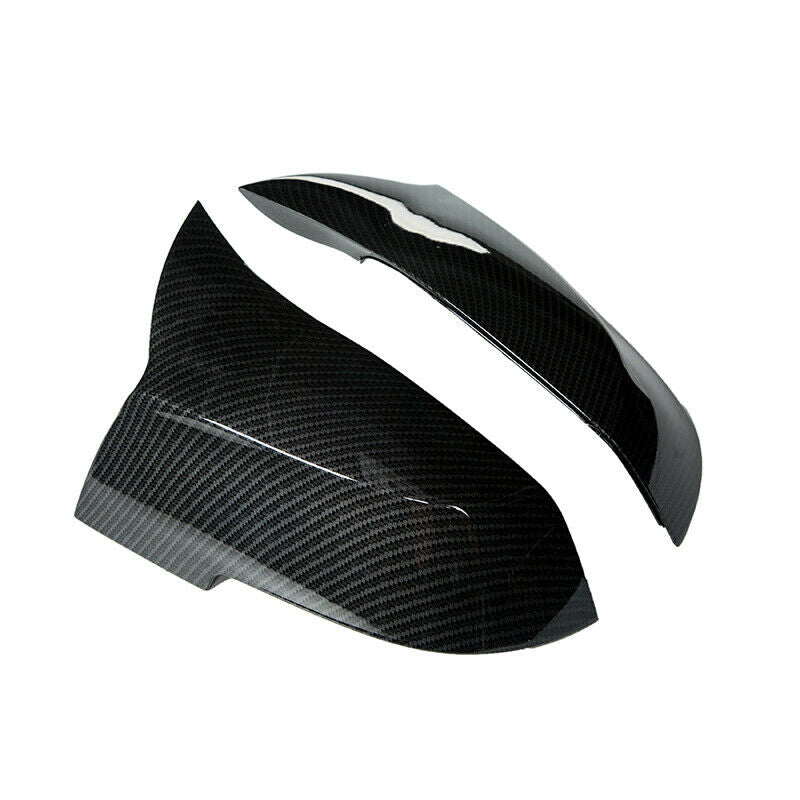 2X Carbon Fiber Rear Mirror Cover Caps LH&RH For BMW F20 F21 F22 F30 F32 F36