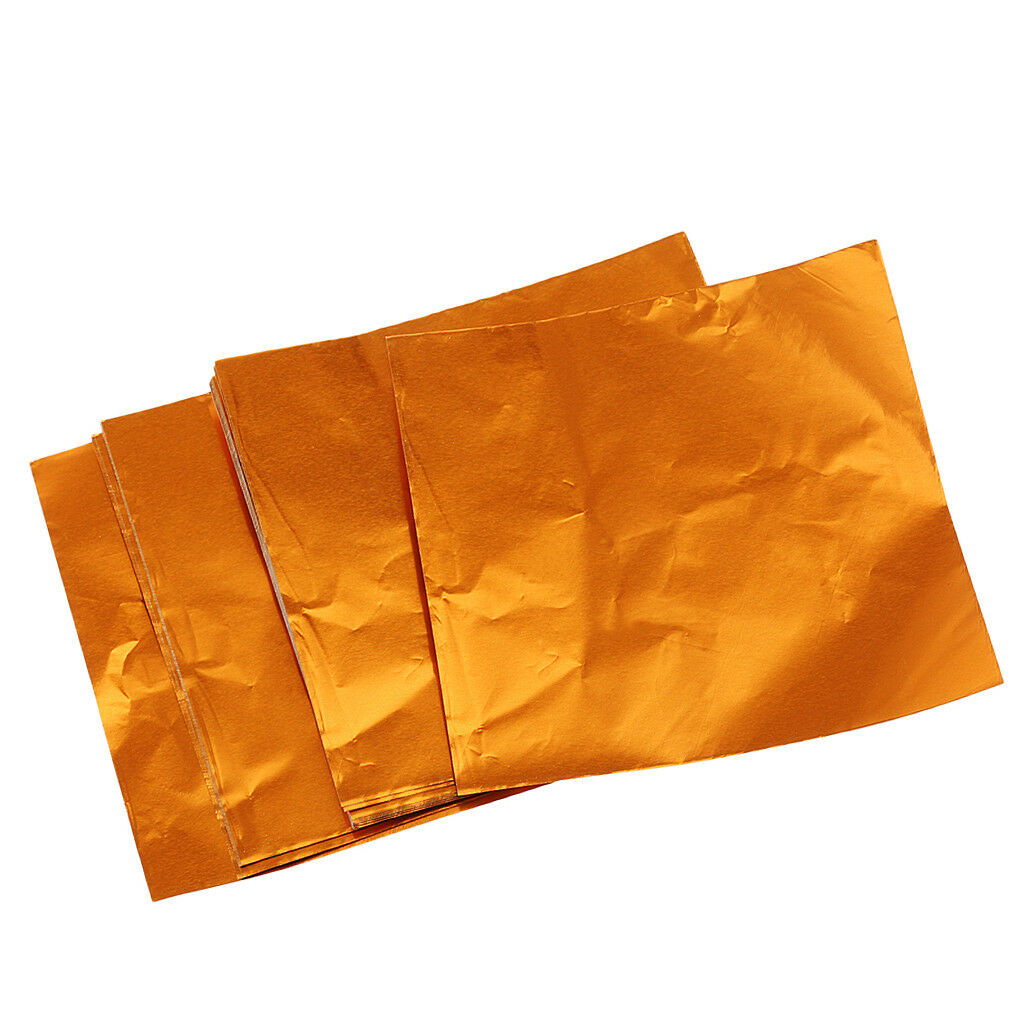 200pcs 2 Colors Foil Wrappers for Chocolate Sweet Candy Confectionary 8x8cm