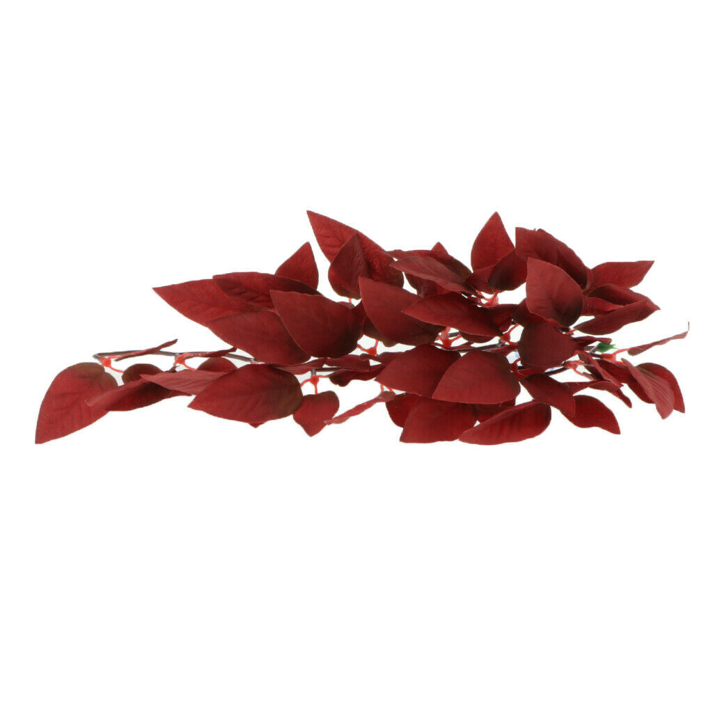 2 Pieces Artificial Crane Plants Aquarium Tank Planting Reptile Hideaway