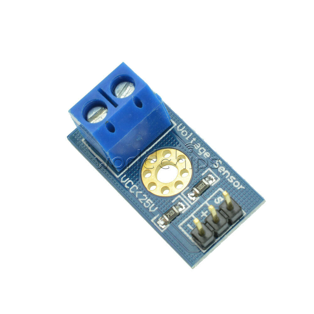 2Pcs Set DC0-25 V Voltage detection module Voltage Sensor Module for Arduino