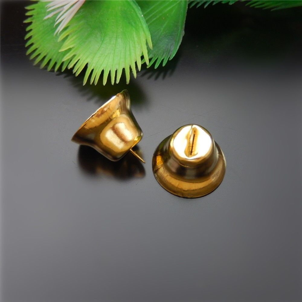 Lot of 50 Golden Jingle Bells Iron Charm For Jewelry Making Crafting Art Decors