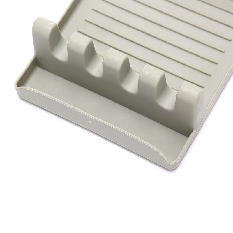 Kitchen Heat Resistant Spoon Rest Cooking Utensil Spatula Holder Storage .l8