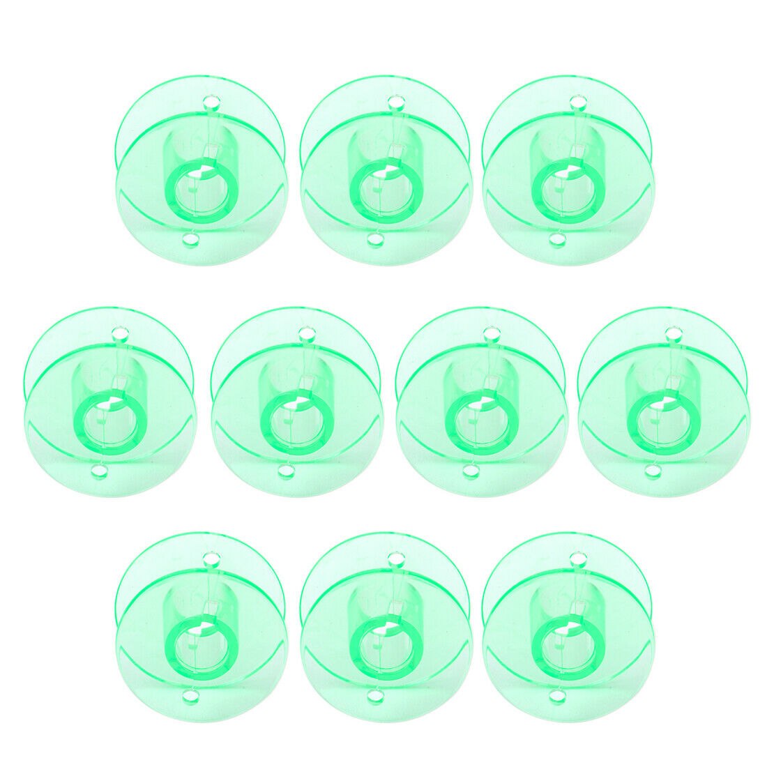 10 x Green Sewing Machine Bobbin Spool 4123078-G Fit for Husqvarna Viking An
