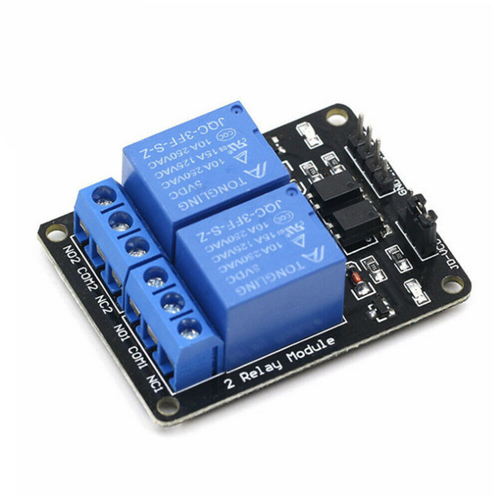 2 Way Relay Module 5V with Optocoupler Protection Relay MCU Board Accessories
