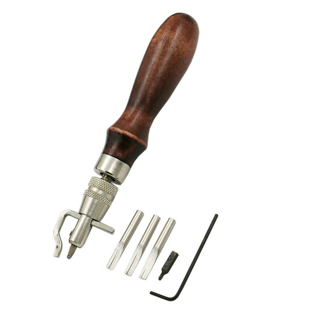7-in-1 Adjustable Stitching Groover Set Crease Leathercraft Working Tools
