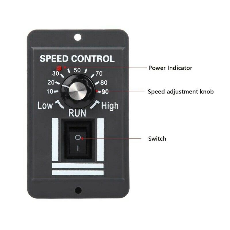 2X(9-60V 40A PWM DC Motor Speed Controller Switch Pulse Width Modulation VaR1V2)