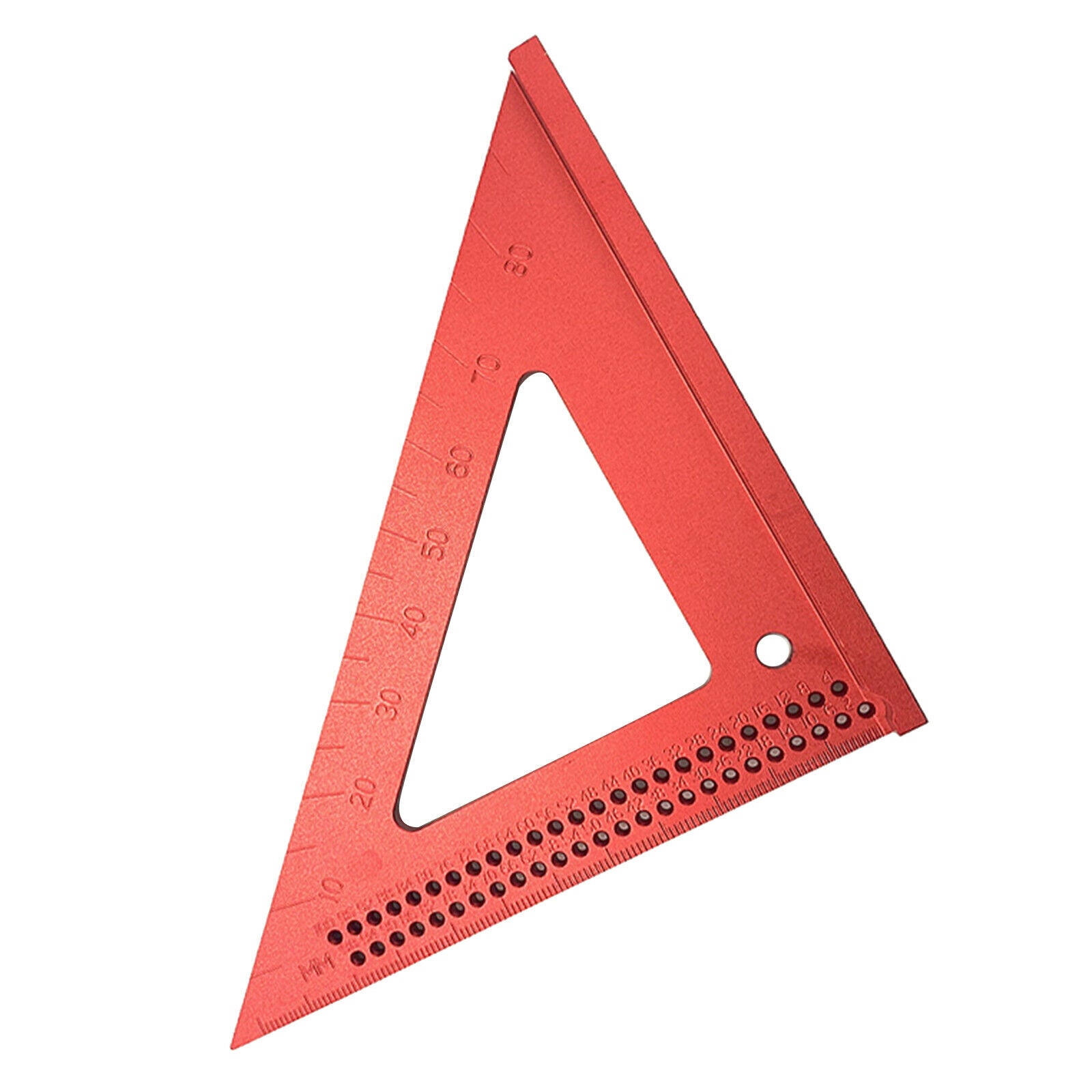 Metric Aluminum Alloy Carpenter Triangle Square Ruler Heavy-duty 12.8x18cm