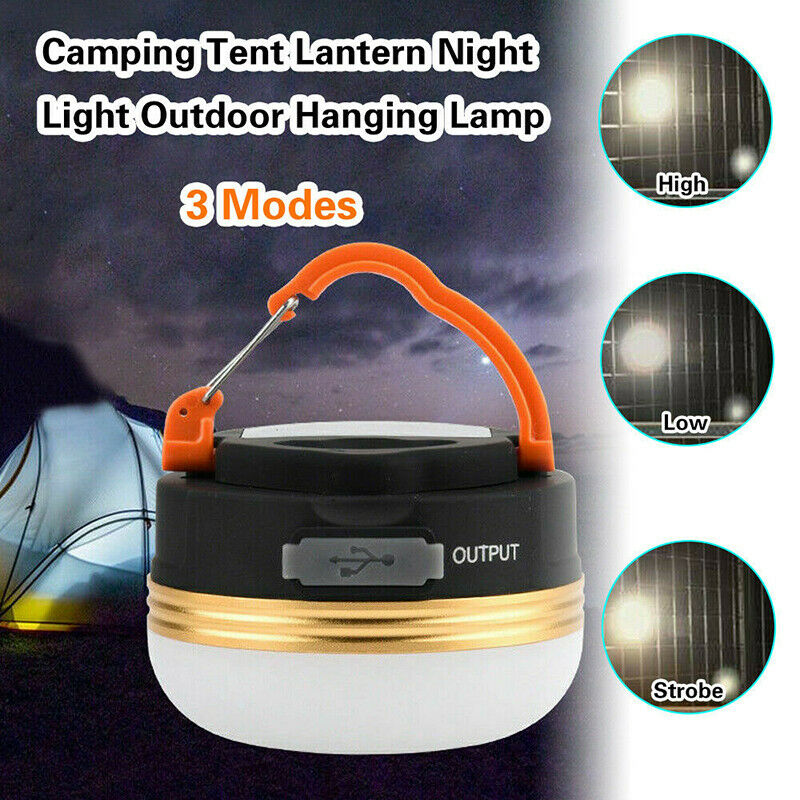 Emergency USB LED Camping Hiking Light Tent Lantern Super Bright Magnet Outdoor