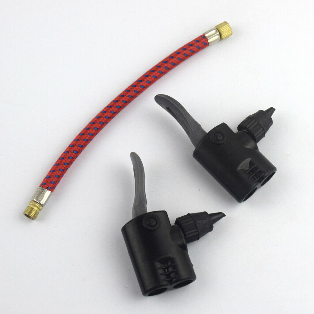 2pcs Nylon Pump Dual Head Adapter Extension Hose Tube Nozzle Pump Accessories