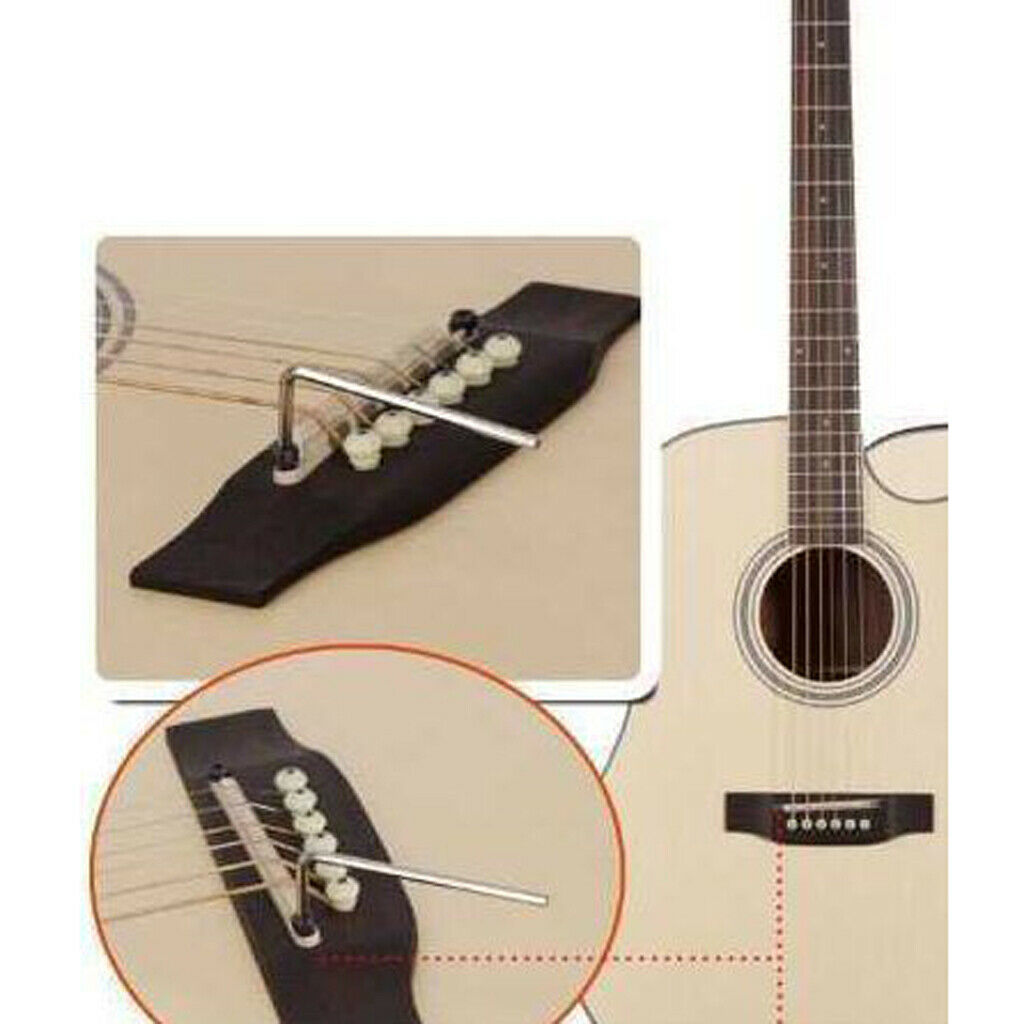 Bridge Saddle + Slotted Nut + Lifter For 6 String Acoustic Guitar