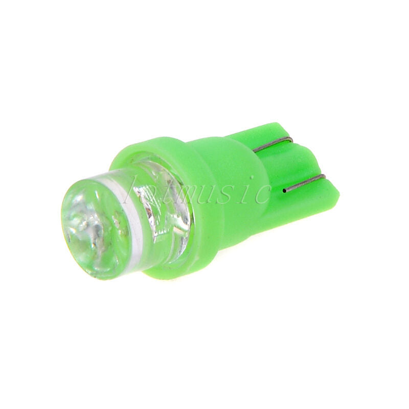 2PCS*Ultra Green and Blue T10 LED Bulb For Car Gauge Cluster Lights