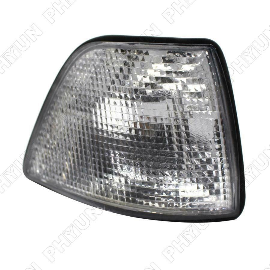 For BMW E36 318i 328i M3 Turn Signal Lights Lamps 63138353280 Gray White Lens