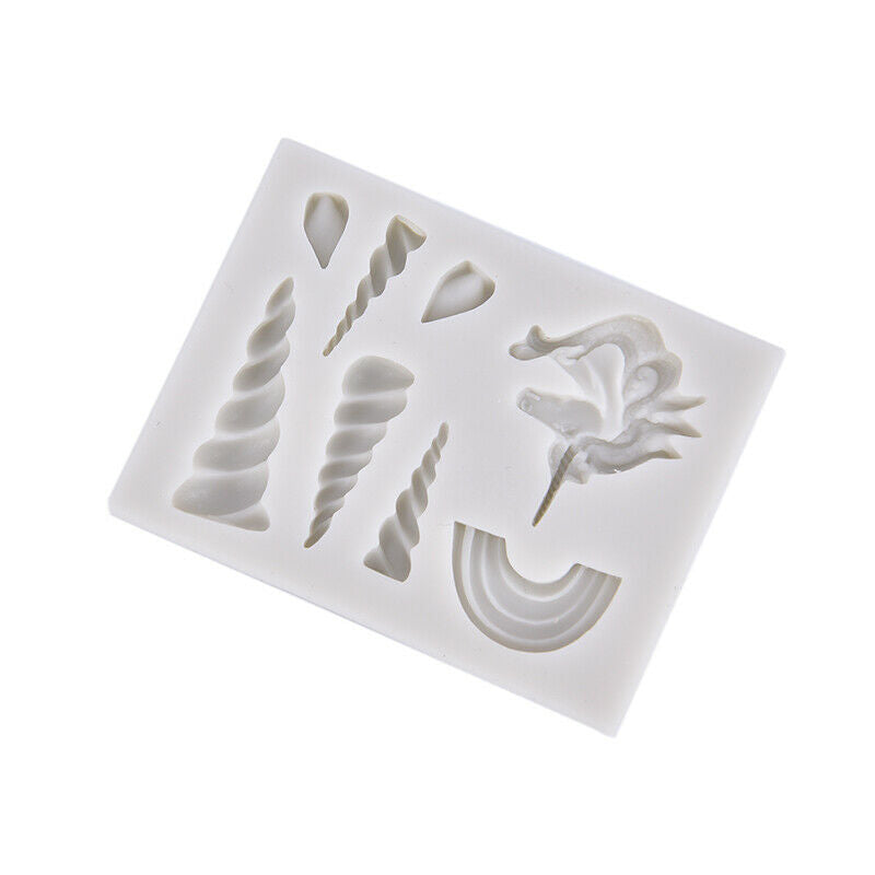 unicorns cloud horn ears silicone molds Decorating Cupcake Gumpaste fonda.l8