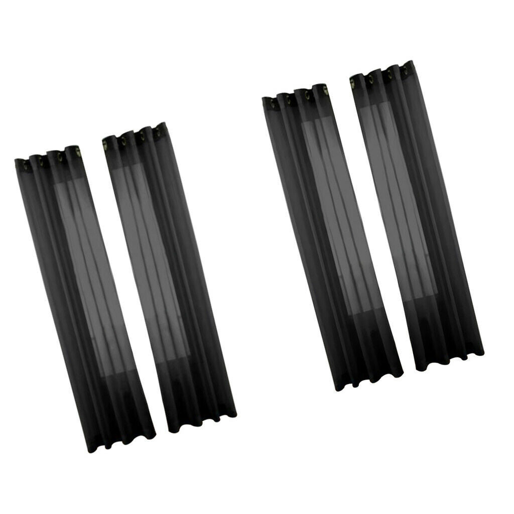 Black Curtains Carnation Pure Valance Tulle Gauze Decoration For Living Room