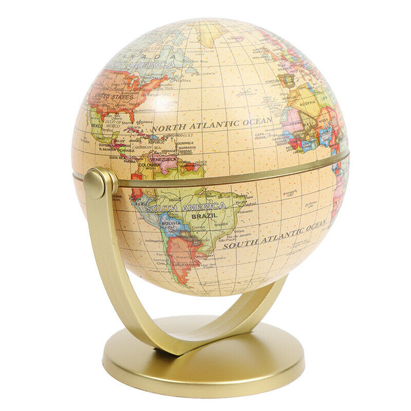 360 Degree Rotating World Globe Desktop Decor Geography Education School SupBDA