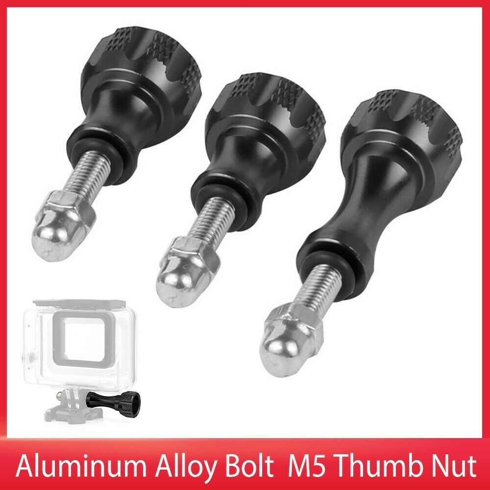 3X Aluminum Alloy M5 Thumb Bolt Nut CNC Screws for DJI GoPro Hero 9 8 7 Max LIN