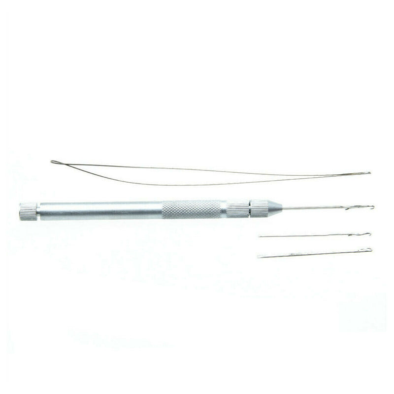 1Pcs Professional 2-in-1 Aluminum Crochet Hook Needle Kit for Beads Dreadlock