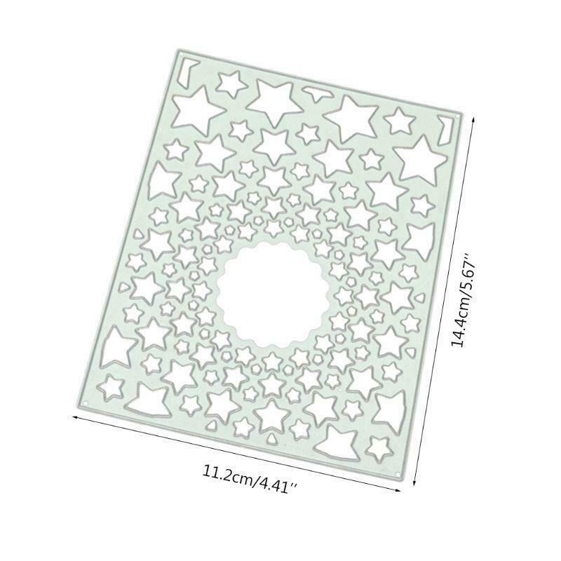 Stars Frame DIY Metal Cutting Dies Stencil Scrapbooking Album Paper Card Decor