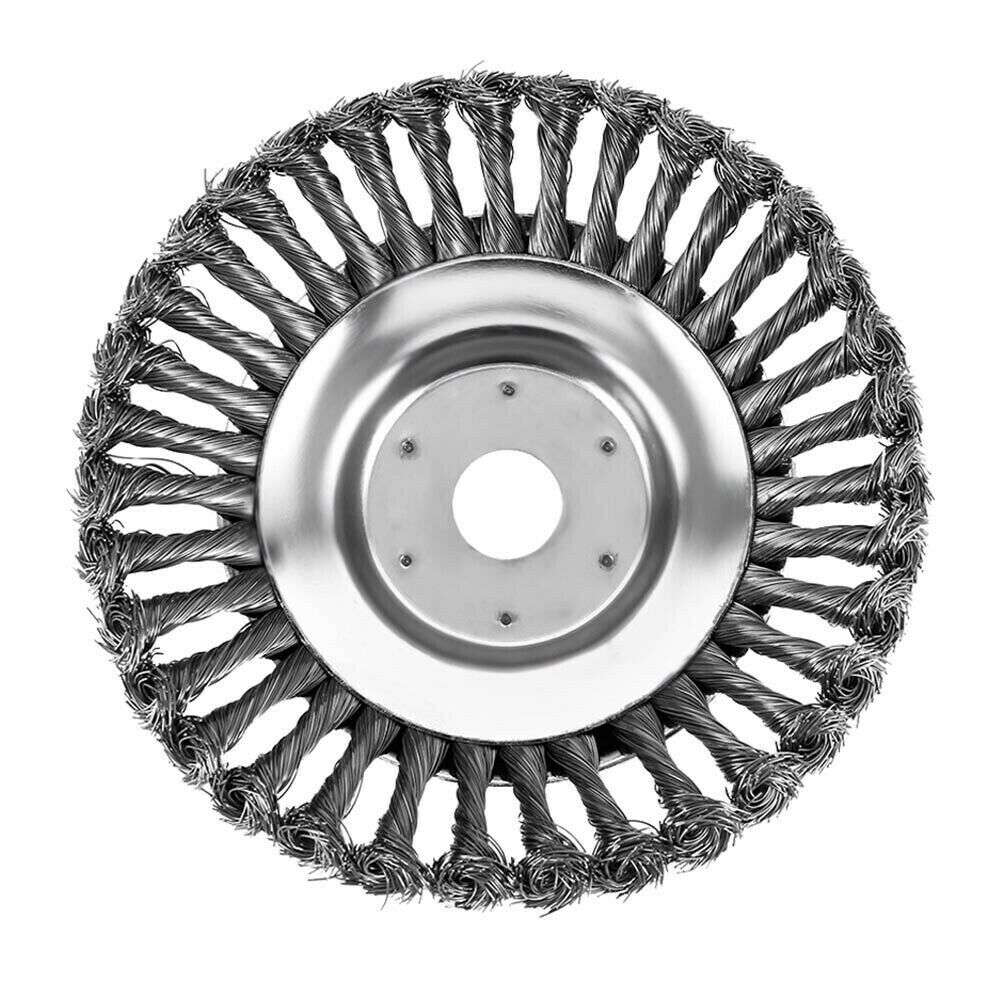 6 inch Steel Wire Wheel Brush Grass Strimmer Garden Weed Brush Garden Disc type